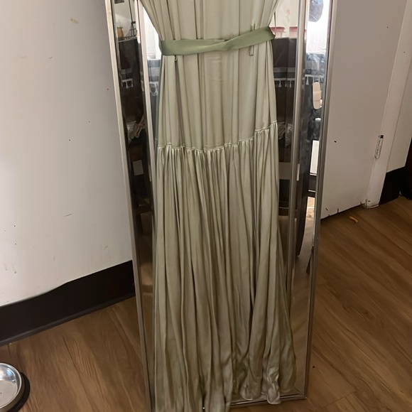 XL Anthropologie Dress (Elliott) moss green midi dress. - Picture 7 of 11